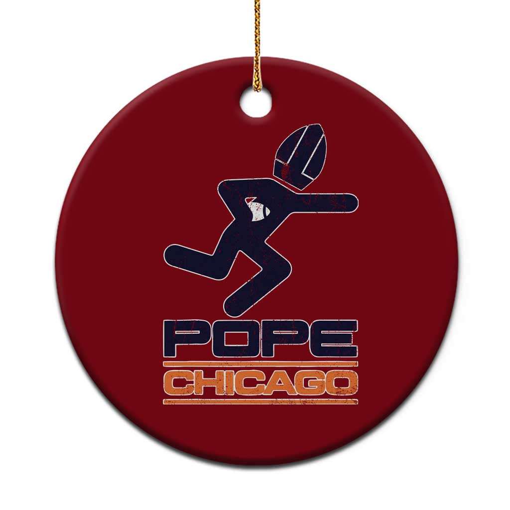 Chicago Pope Leo XIV American Football Ceramic Ornament - Wonder Print Shop