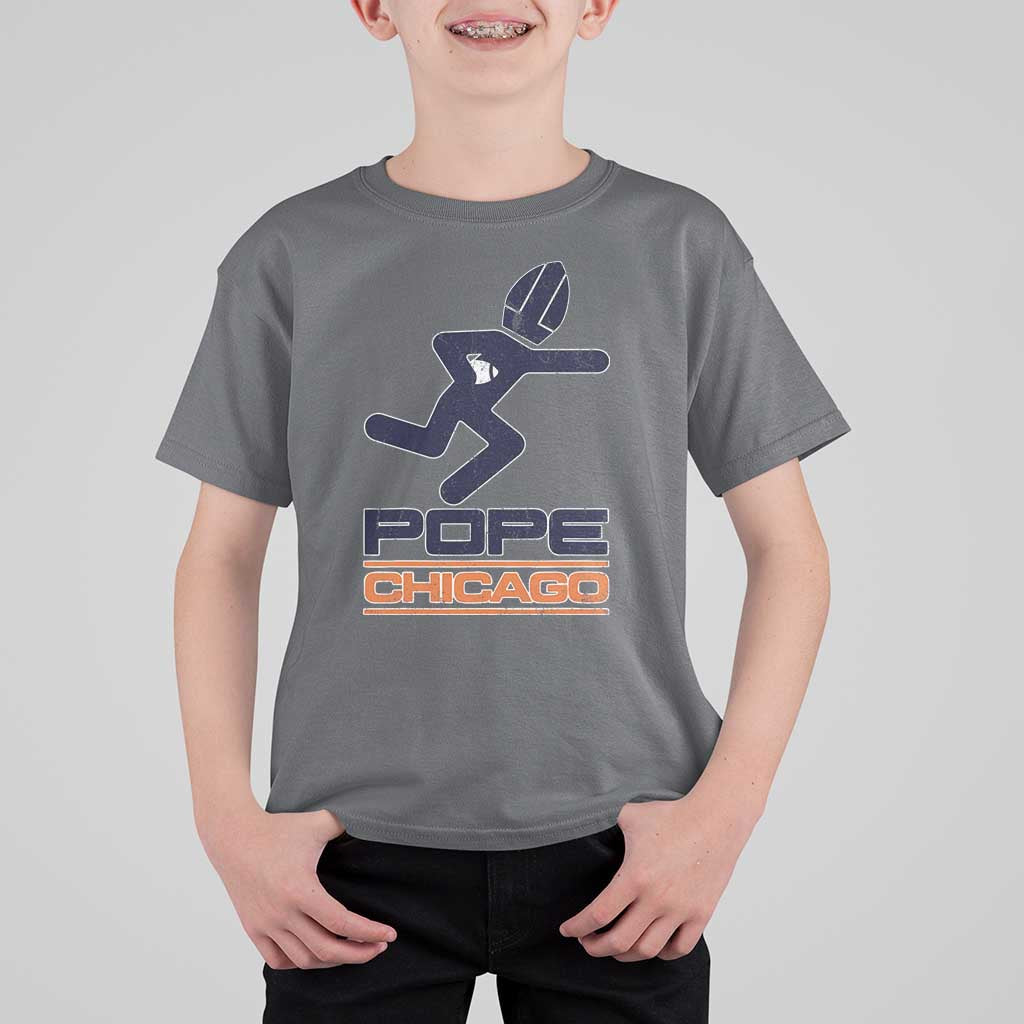 Chicago Pope Leo XIV American Football T Shirt For Kid - Wonder Print Shop