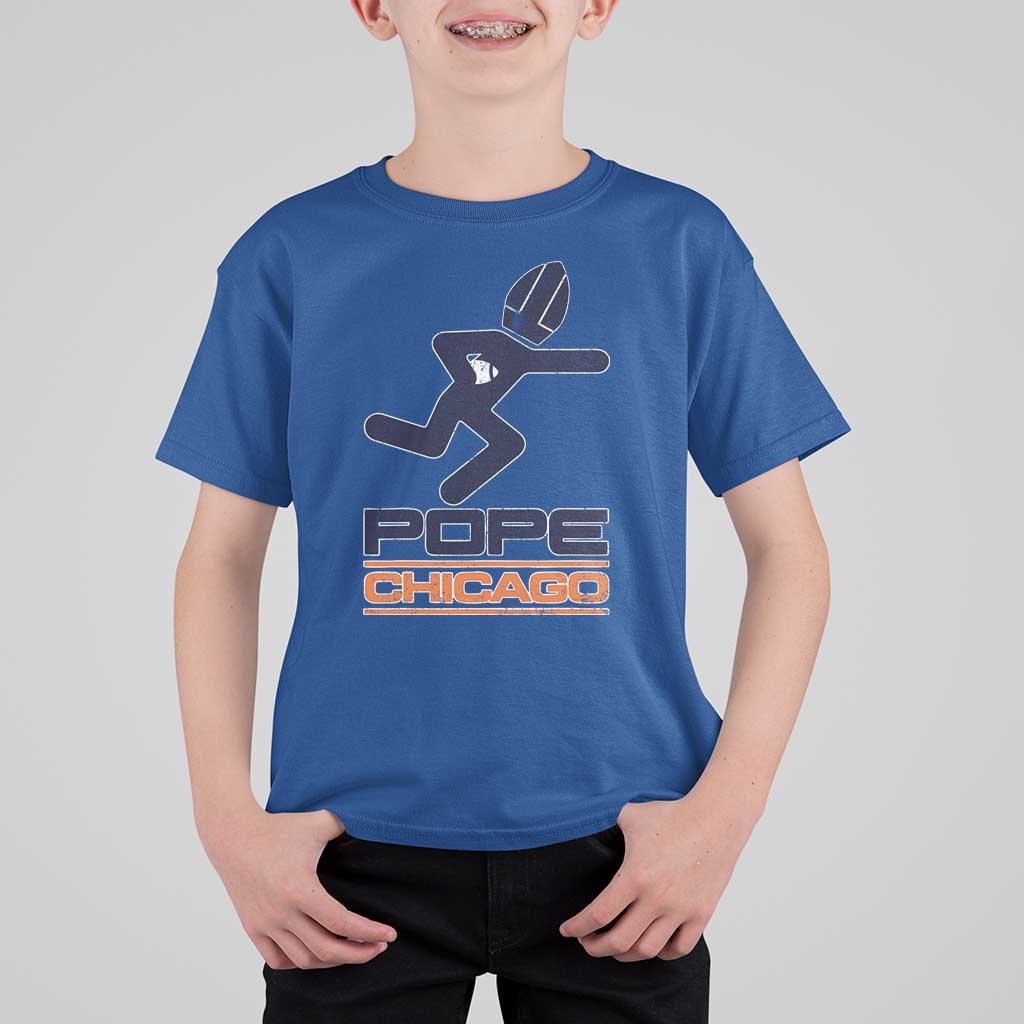 Chicago Pope Leo XIV American Football T Shirt For Kid - Wonder Print Shop