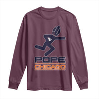Chicago Pope Leo XIV American Football Long Sleeve Shirt - Wonder Print Shop