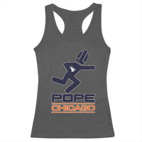 Chicago Pope Leo XIV American Football Racerback Tank Top - Wonder Print Shop