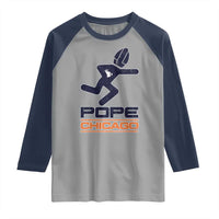 Chicago Pope Leo XIV American Football Raglan Shirt - Wonder Print Shop