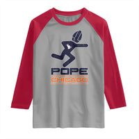 Chicago Pope Leo XIV American Football Raglan Shirt - Wonder Print Shop
