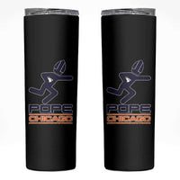 Chicago Pope Leo XIV American Football Skinny Tumbler - Wonder Print Shop