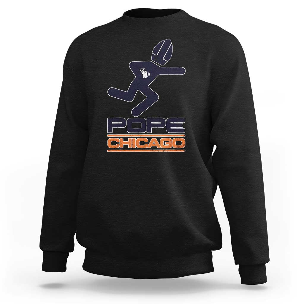 Chicago Pope Leo XIV American Football Sweatshirt - Wonder Print Shop