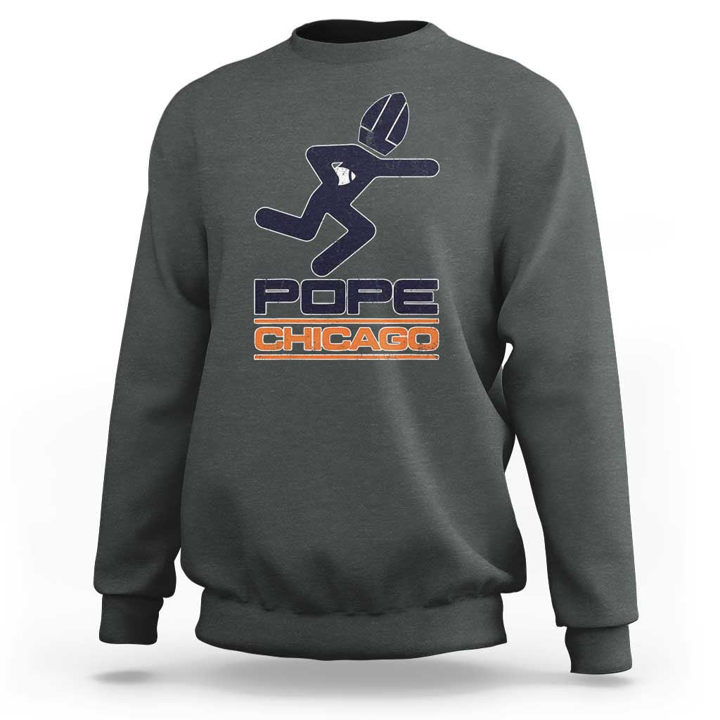 Chicago Pope Leo XIV American Football Sweatshirt - Wonder Print Shop