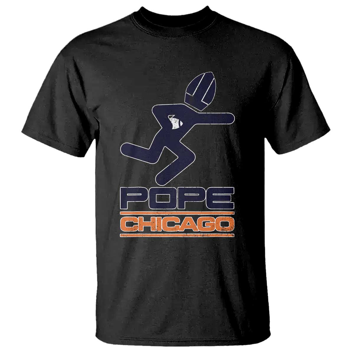 Chicago Pope Leo XIV American Football T Shirt - Wonder Print Shop