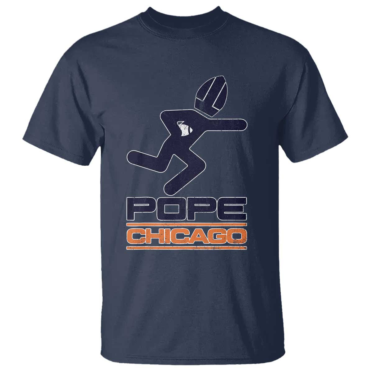 Chicago Pope Leo XIV American Football T Shirt - Wonder Print Shop
