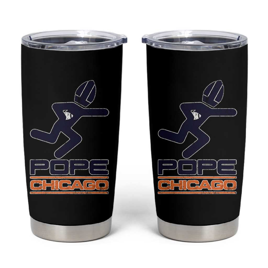 Chicago Pope Leo XIV American Football Tumbler Cup - Wonder Print Shop