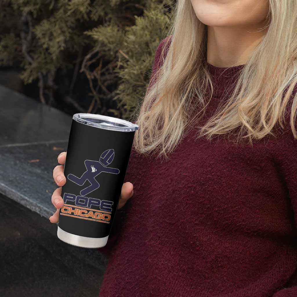 Chicago Pope Leo XIV American Football Tumbler Cup - Wonder Print Shop