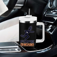 Chicago Pope Leo XIV American Football Tumbler With Handle - Wonder Print Shop
