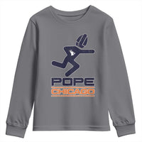 Chicago Pope Leo XIV American Football Youth Sweatshirt - Wonder Print Shop