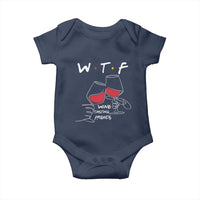 Funny Thanksgiving Friendsgiving Baby Onesie WTF Wine Tasting Friends - Wonder Print Shop