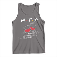 Funny Thanksgiving Friendsgiving Tank Top WTF Wine Tasting Friends - Wonder Print Shop
