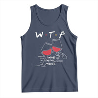Funny Thanksgiving Friendsgiving Tank Top WTF Wine Tasting Friends - Wonder Print Shop