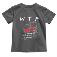Funny Thanksgiving Friendsgiving Toddler T Shirt WTF Wine Tasting Friends - Wonder Print Shop