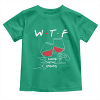 Funny Thanksgiving Friendsgiving Toddler T Shirt WTF Wine Tasting Friends - Wonder Print Shop