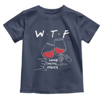 Funny Thanksgiving Friendsgiving Toddler T Shirt WTF Wine Tasting Friends - Wonder Print Shop