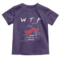 Funny Thanksgiving Friendsgiving Toddler T Shirt WTF Wine Tasting Friends - Wonder Print Shop