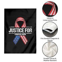 Justice For Charlie Kirk Garden Flag Patriotic Tribute Human Rights Activist - Wonder Print Shop