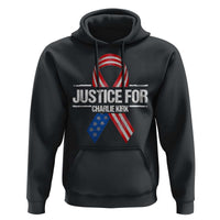 Justice For Charlie Kirk Hoodie Patriotic Tribute Human Rights Activist - Wonder Print Shop