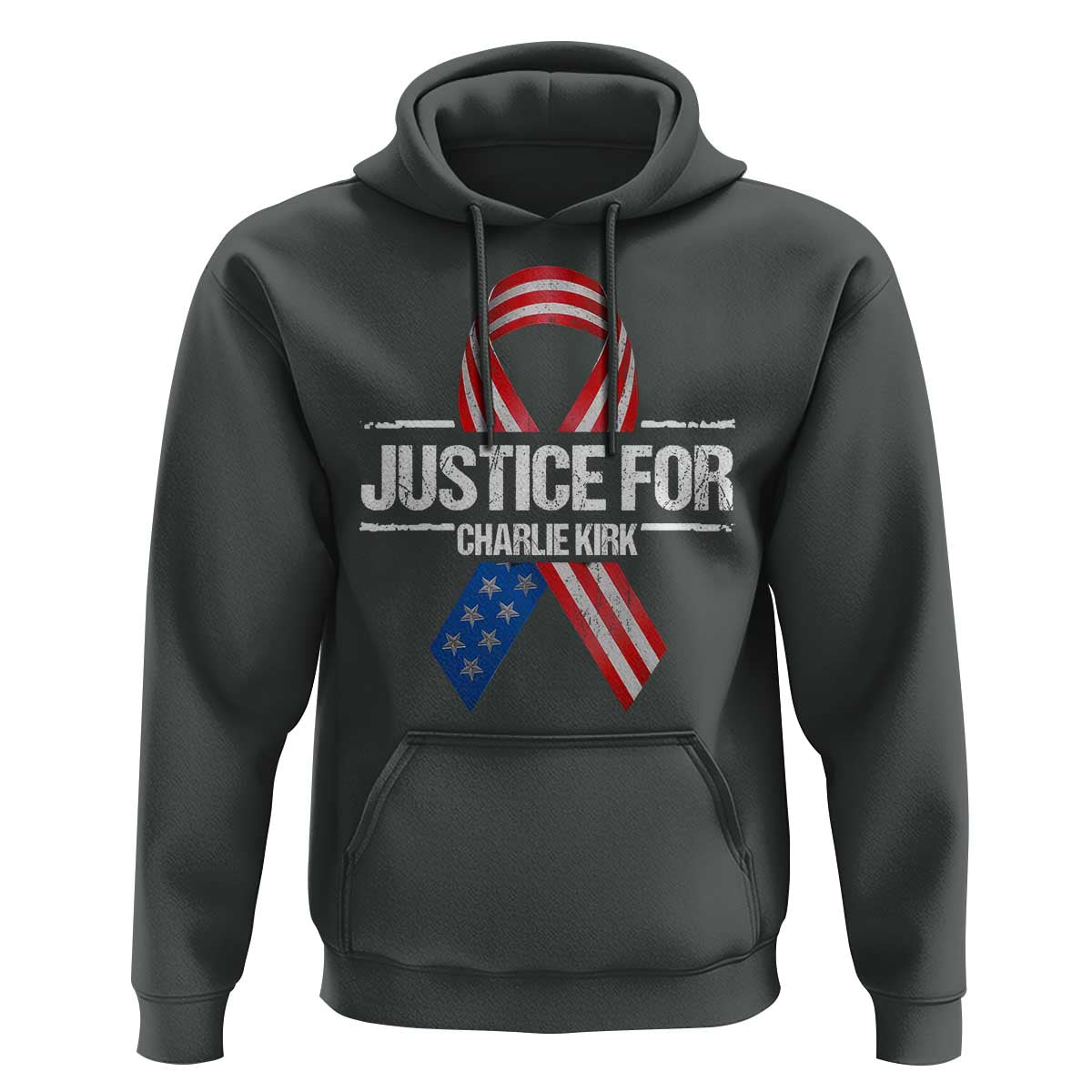 Justice For Charlie Kirk Hoodie Patriotic Tribute Human Rights Activist - Wonder Print Shop