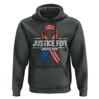 Justice For Charlie Kirk Hoodie Patriotic Tribute Human Rights Activist - Wonder Print Shop
