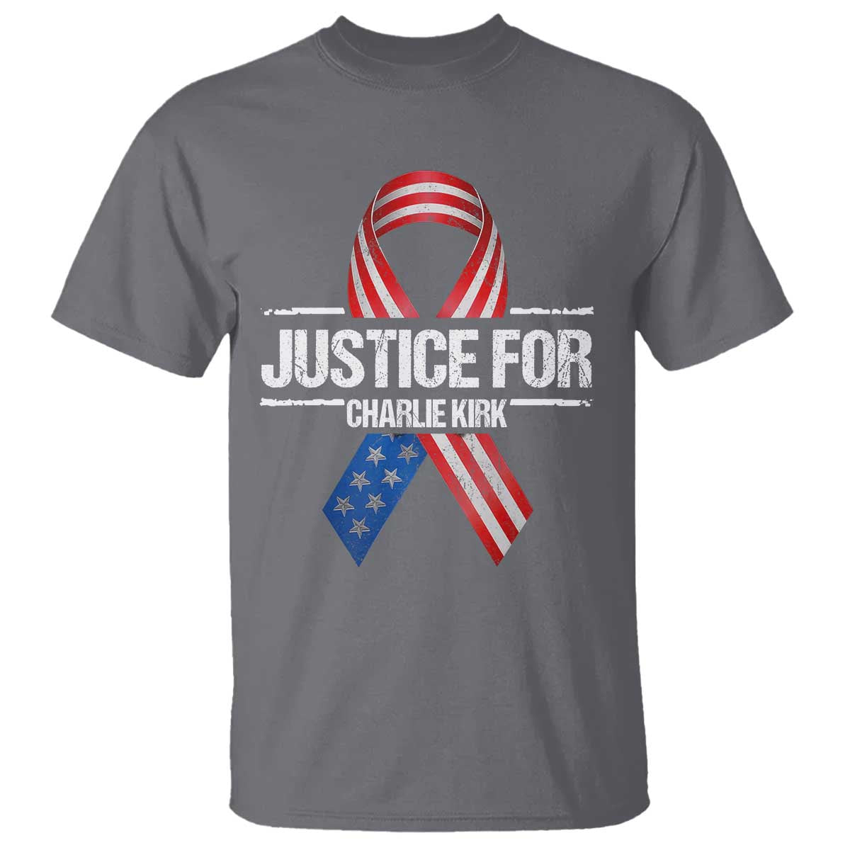 Justice For Charlie Kirk T Shirt Patriotic Tribute Human Rights Activist - Wonder Print Shop