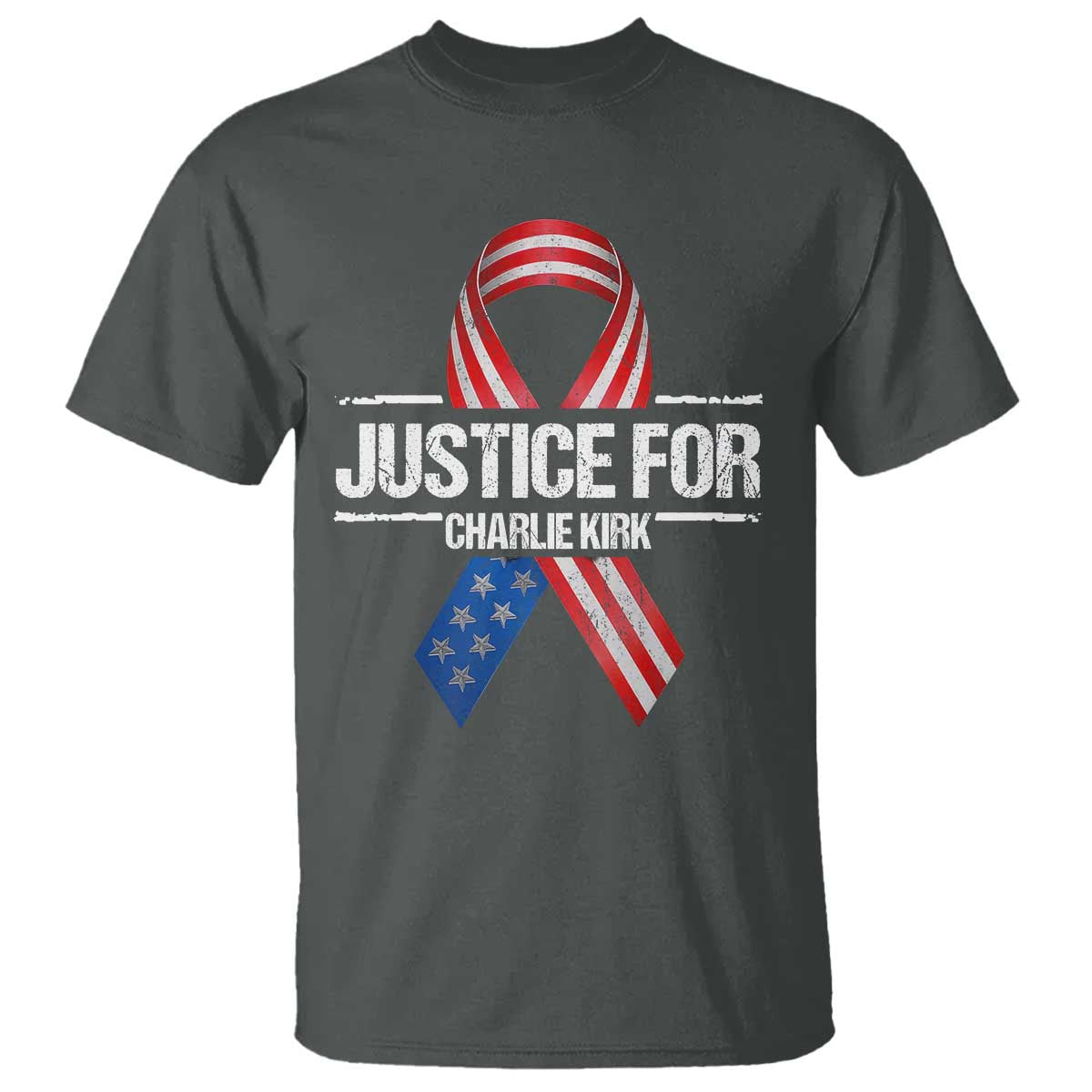 Justice For Charlie Kirk T Shirt Patriotic Tribute Human Rights Activist - Wonder Print Shop