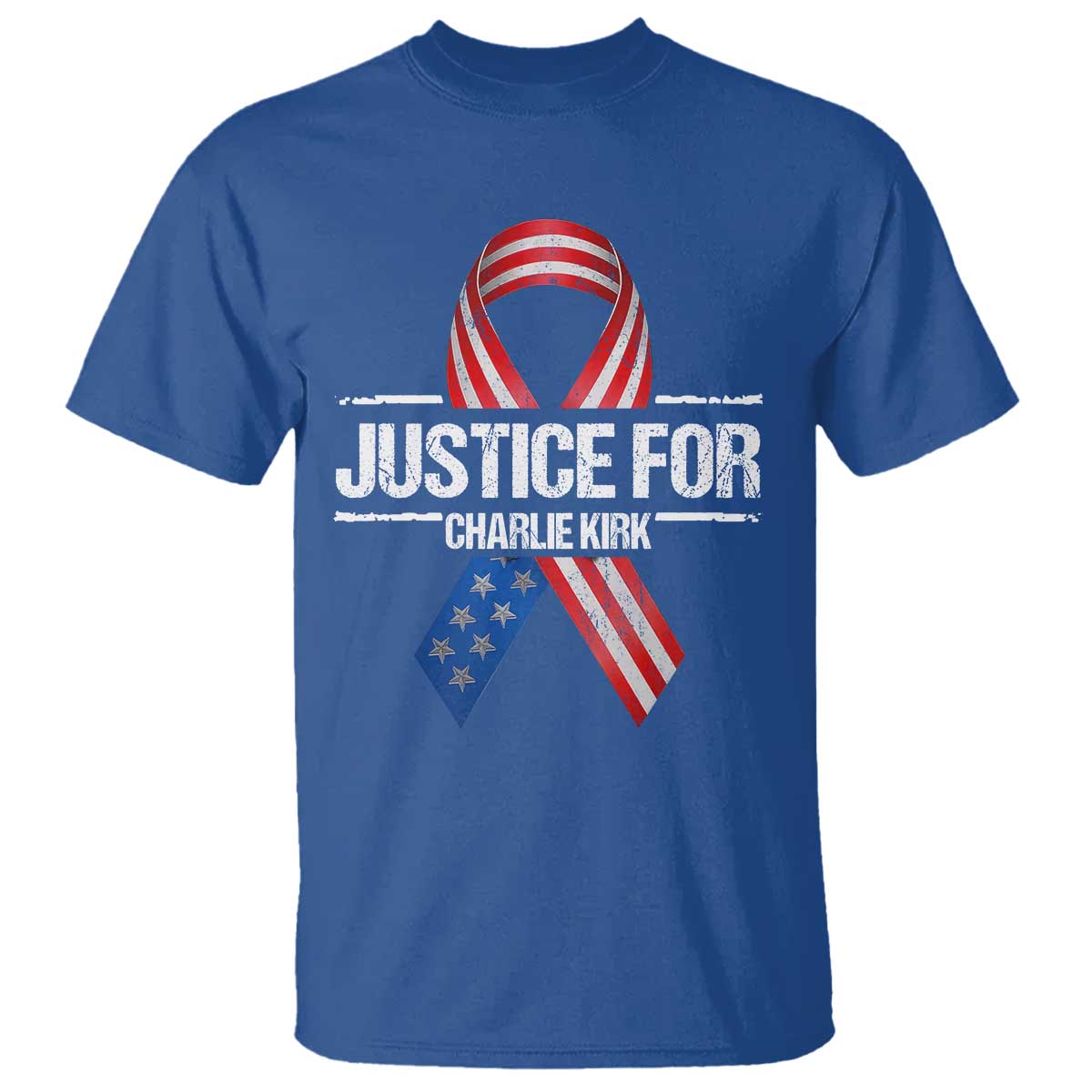 Justice For Charlie Kirk T Shirt Patriotic Tribute Human Rights Activist - Wonder Print Shop