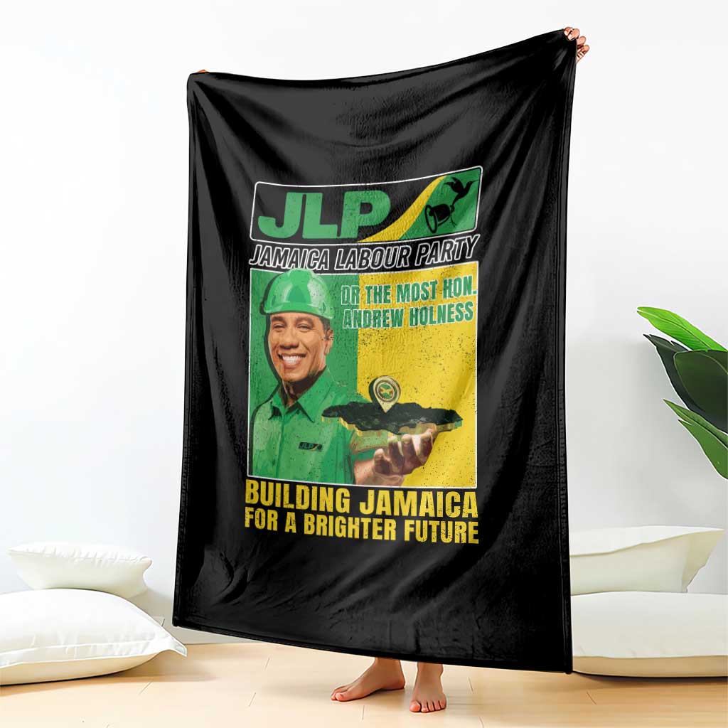 Andrew Holness Throw Blanket Building Jamaica For A Brighter Future Jamaica Labour Party - Wonder Print Shop