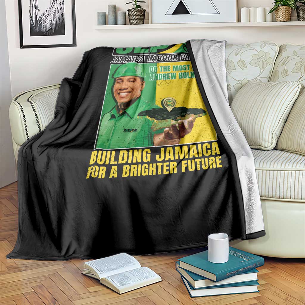 Andrew Holness Throw Blanket Building Jamaica For A Brighter Future Jamaica Labour Party - Wonder Print Shop
