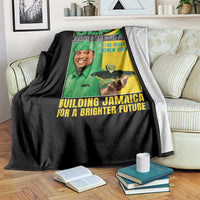 Andrew Holness Throw Blanket Building Jamaica For A Brighter Future Jamaica Labour Party - Wonder Print Shop