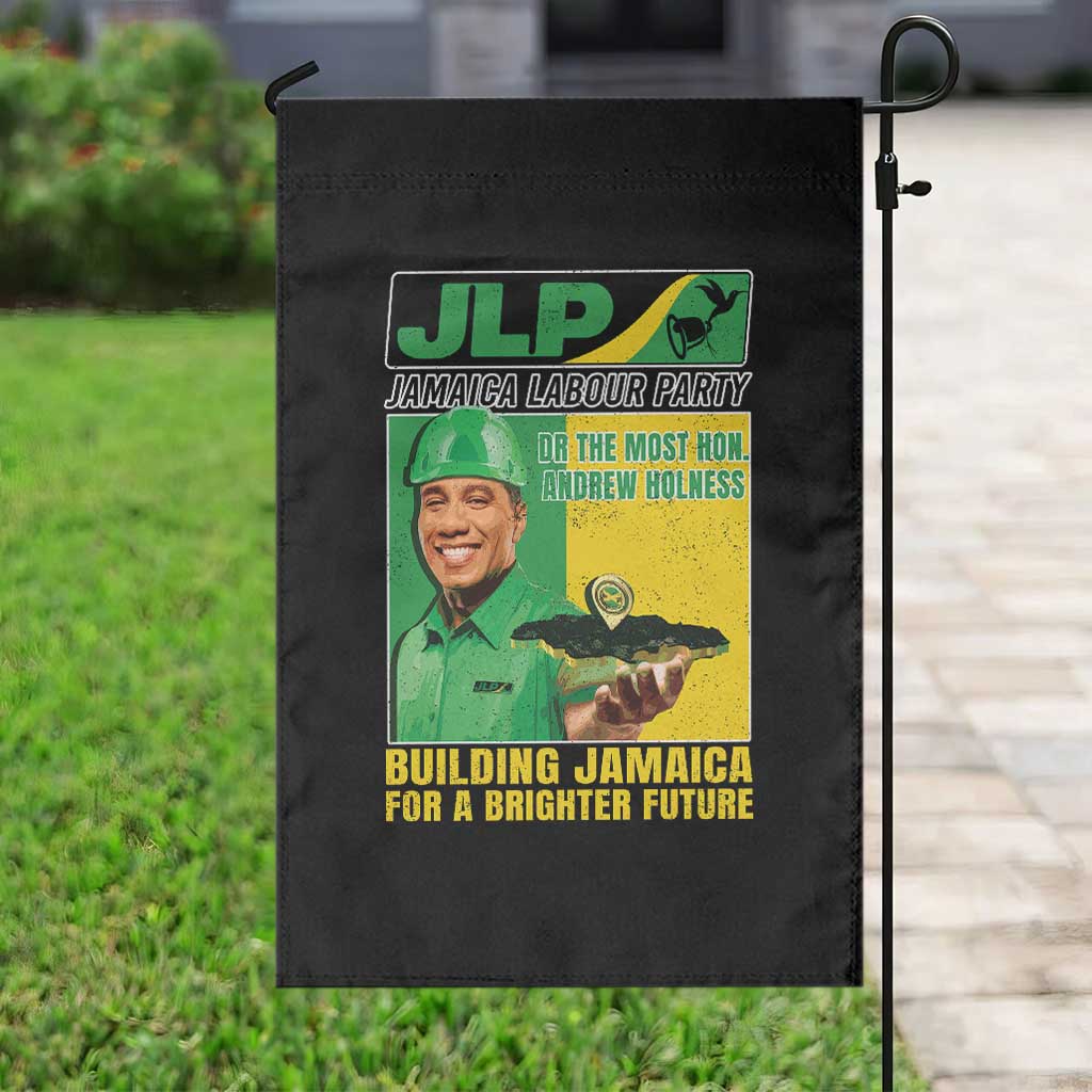 Andrew Holness Garden Flag Building Jamaica For A Brighter Future Jamaica Labour Party - Wonder Print Shop