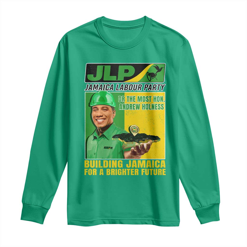 Andrew Holness Long Sleeve Shirt Building Jamaica For A Brighter Future Jamaica Labour Party - Wonder Print Shop