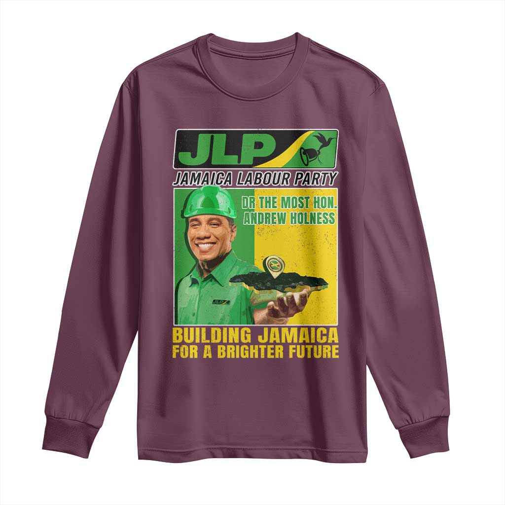 Andrew Holness Long Sleeve Shirt Building Jamaica For A Brighter Future Jamaica Labour Party - Wonder Print Shop