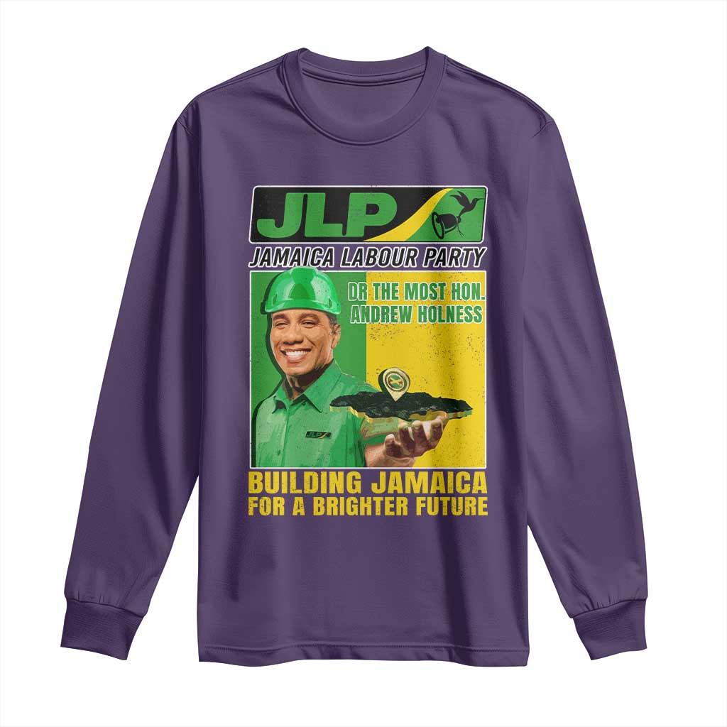 Andrew Holness Long Sleeve Shirt Building Jamaica For A Brighter Future Jamaica Labour Party - Wonder Print Shop