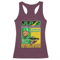 Andrew Holness Racerback Tank Top Building Jamaica For A Brighter Future Jamaica Labour Party - Wonder Print Shop