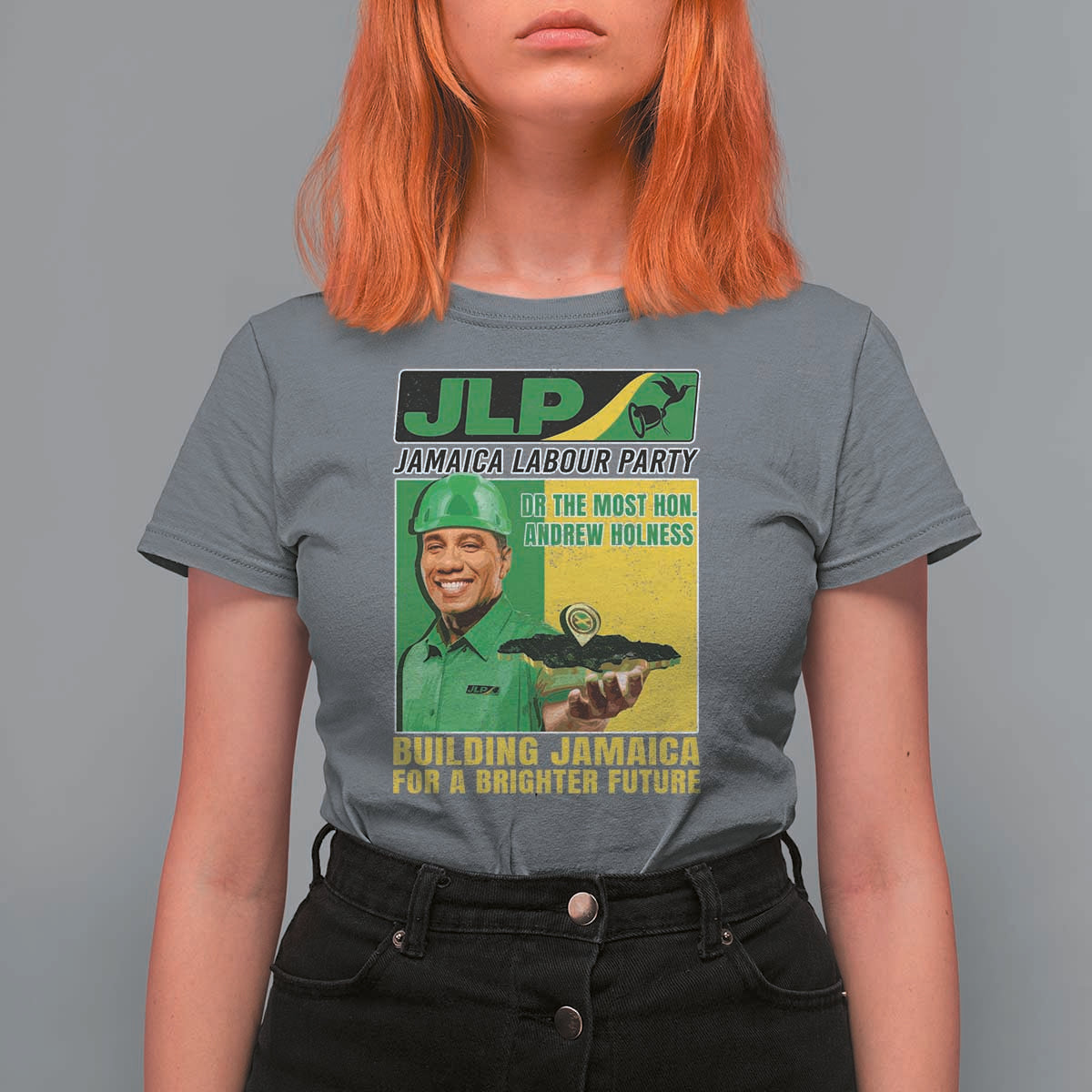 Andrew Holness T Shirt For Women Building Jamaica For A Brighter Future Jamaica Labour Party - Wonder Print Shop