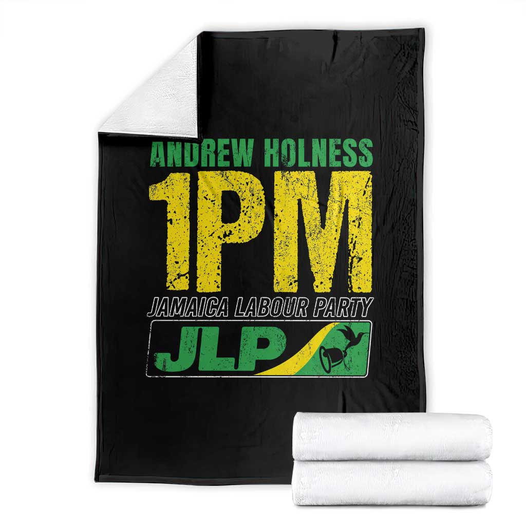 1PM Jamaica Andrew Holness Throw Blanket Jamaica Labour Party JPL Supporter - Wonder Print Shop