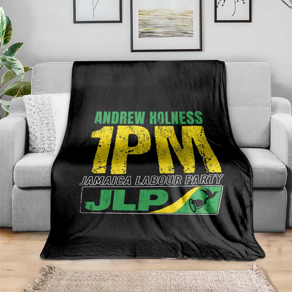 1PM Jamaica Andrew Holness Throw Blanket Jamaica Labour Party JPL Supporter - Wonder Print Shop