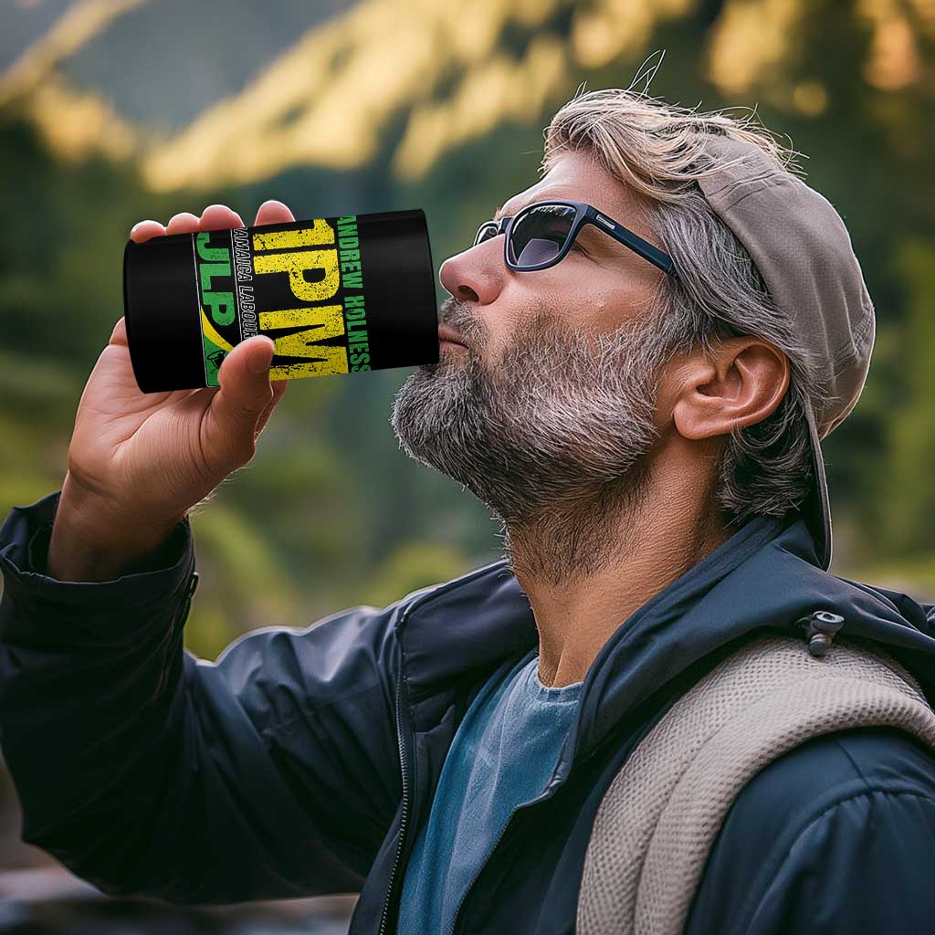 1PM Jamaica Andrew Holness 4 in 1 Can Cooler Tumbler Jamaica Labour Party JPL Supporter - Wonder Print Shop