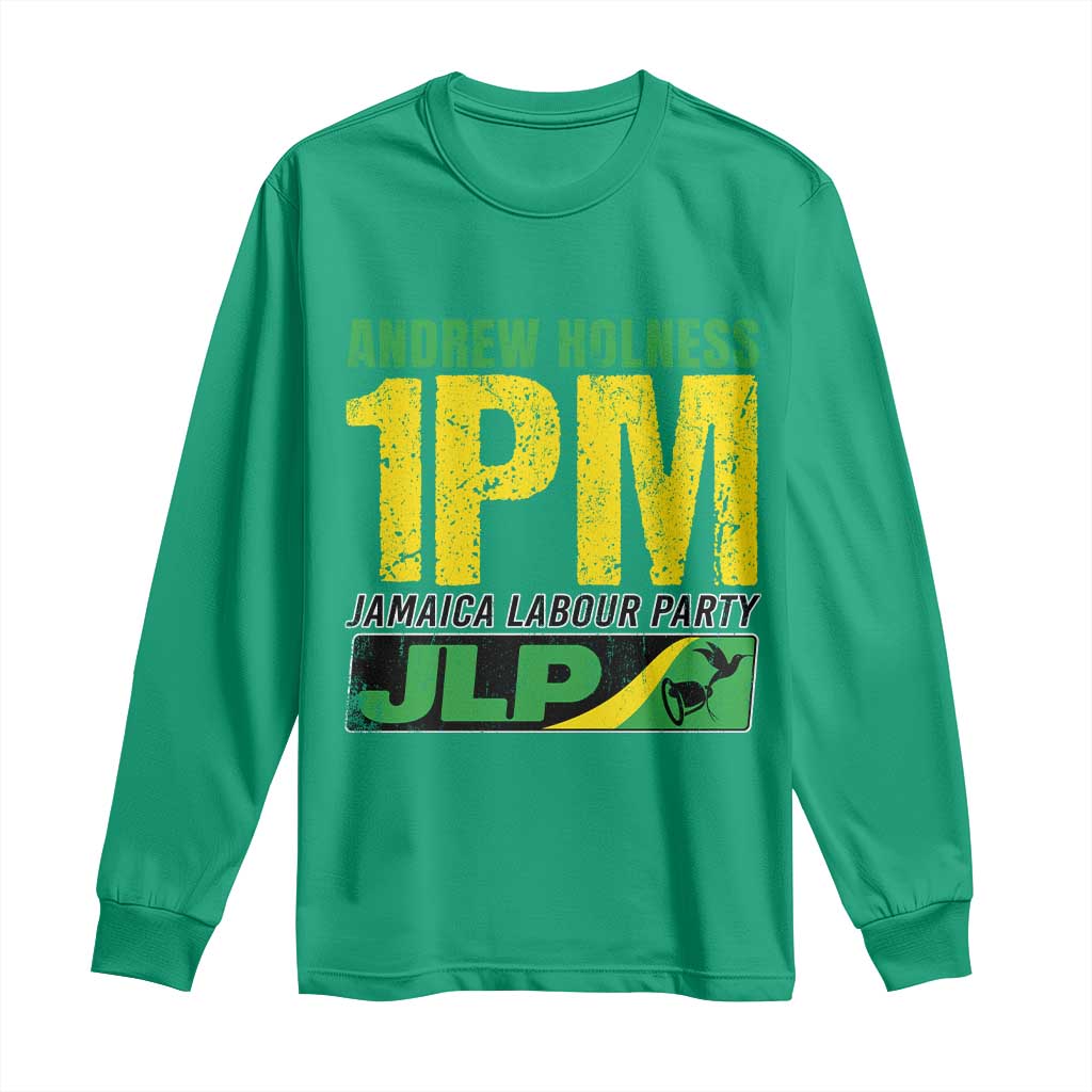1PM Jamaica Andrew Holness Long Sleeve Shirt Jamaica Labour Party JPL Supporter - Wonder Print Shop