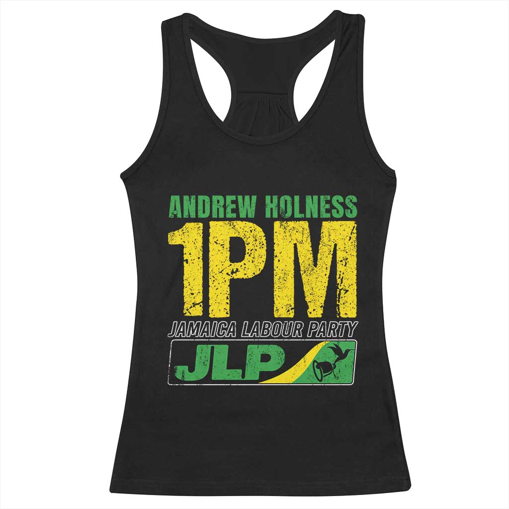 1PM Jamaica Andrew Holness Racerback Tank Top Jamaica Labour Party JPL Supporter - Wonder Print Shop