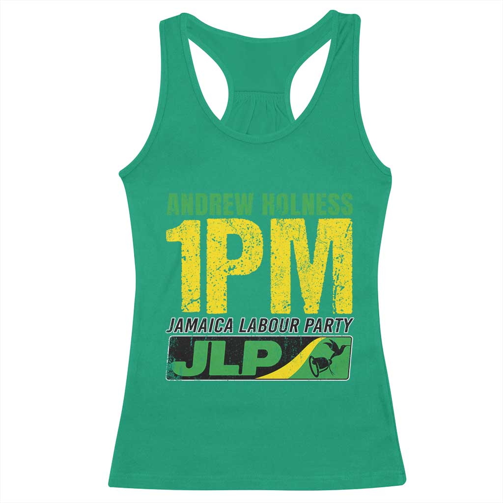 1PM Jamaica Andrew Holness Racerback Tank Top Jamaica Labour Party JPL Supporter - Wonder Print Shop