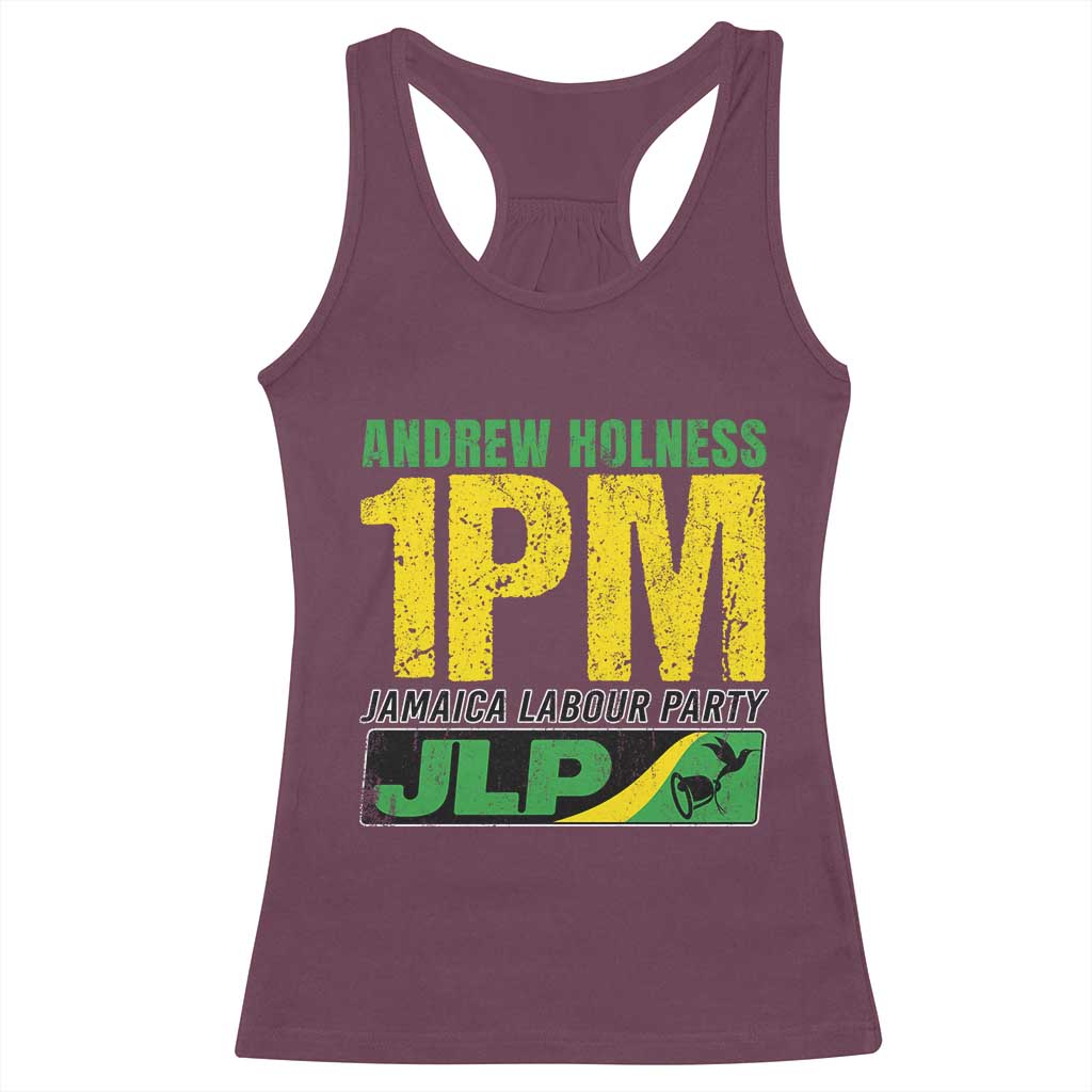 1PM Jamaica Andrew Holness Racerback Tank Top Jamaica Labour Party JPL Supporter - Wonder Print Shop
