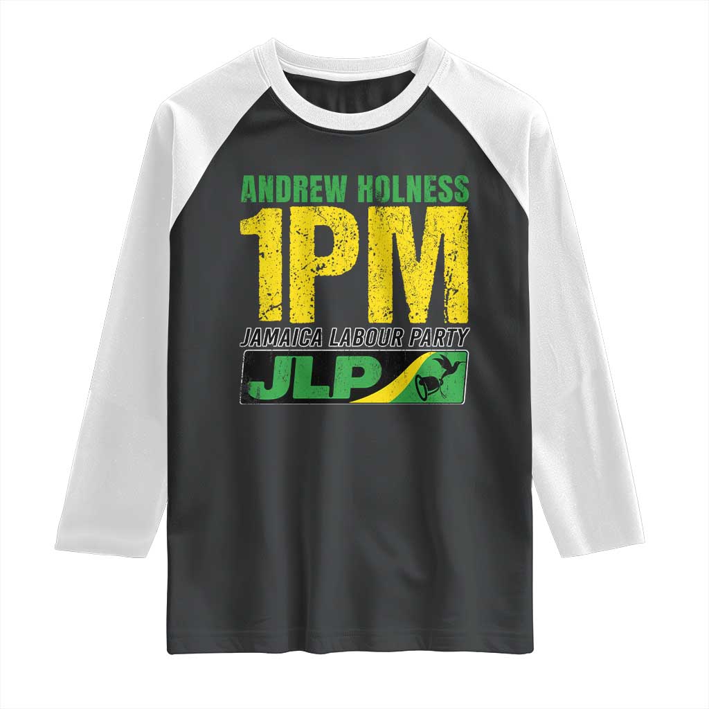 1PM Jamaica Andrew Holness Raglan Shirt Jamaica Labour Party JPL Supporter - Wonder Print Shop