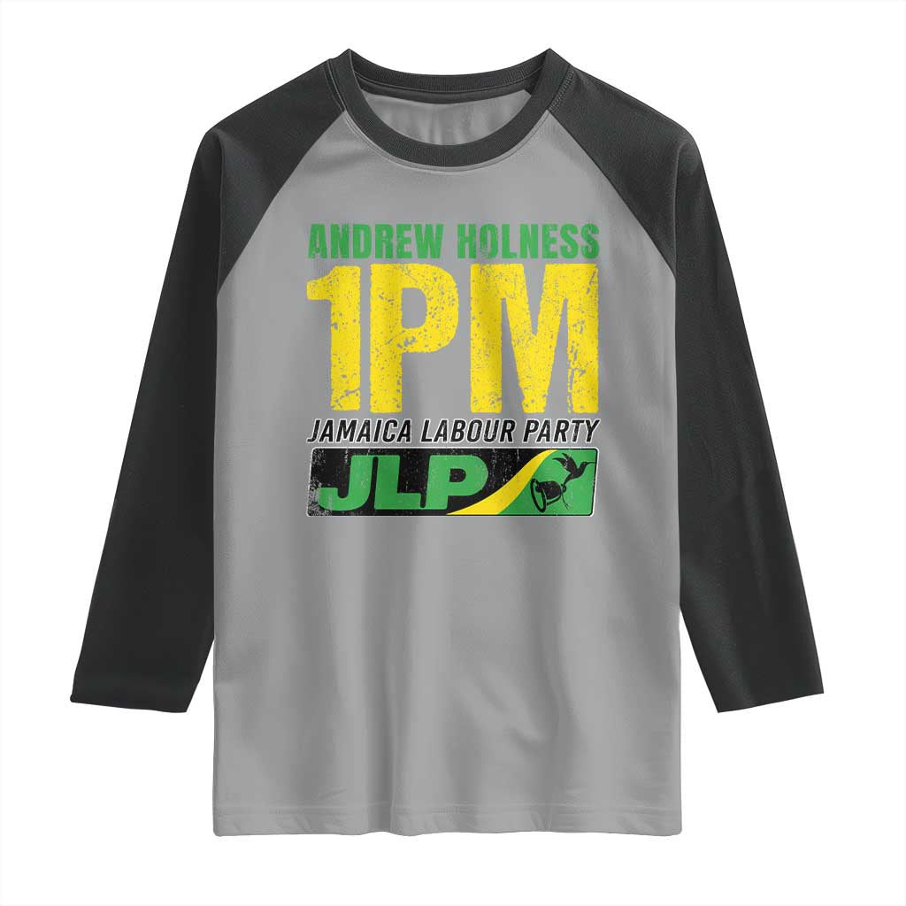 1PM Jamaica Andrew Holness Raglan Shirt Jamaica Labour Party JPL Supporter - Wonder Print Shop