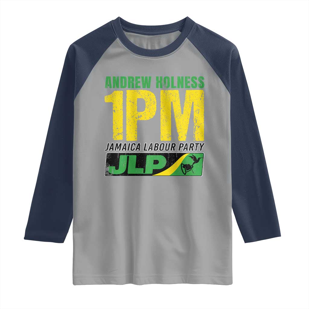 1PM Jamaica Andrew Holness Raglan Shirt Jamaica Labour Party JPL Supporter - Wonder Print Shop