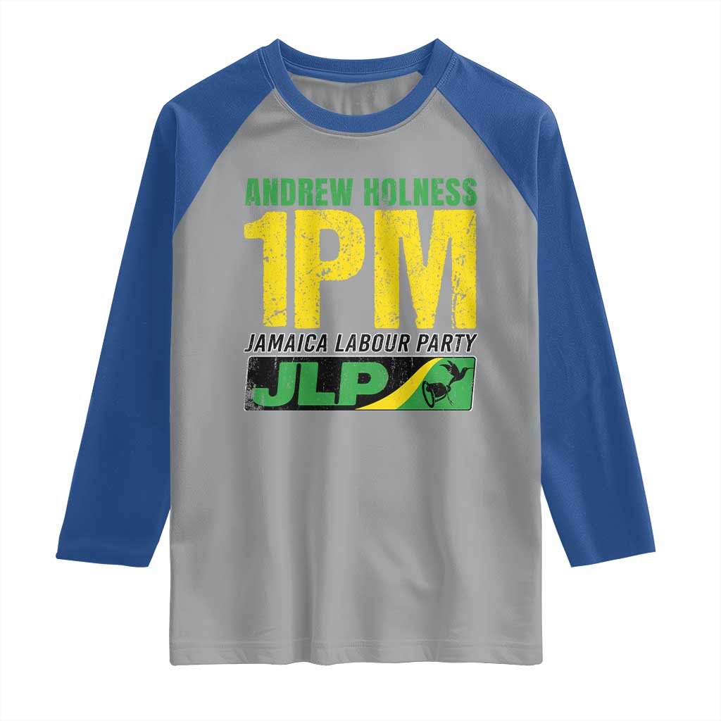 1PM Jamaica Andrew Holness Raglan Shirt Jamaica Labour Party JPL Supporter - Wonder Print Shop